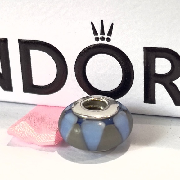 PANDORA Retired Captivating Blue Murano Glass Bead - 790637 - Picture 5 of 7
